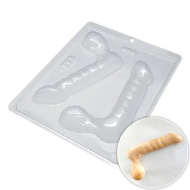 Форма за шоколадова отливка "3D пенис"