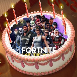 Готова фотодекорация кръгла "Fortnite 2"