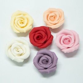 Захарна фигурка - "Голяма роза - праскова" - 1 брой