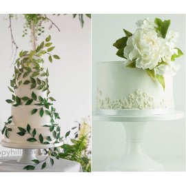 Книга -  Цветя и листа за сватбени торти