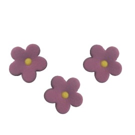 Комплект захарни цветлета - лилави - 50бр