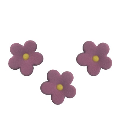 Комплект захарни цветлета - лилави - 50бр