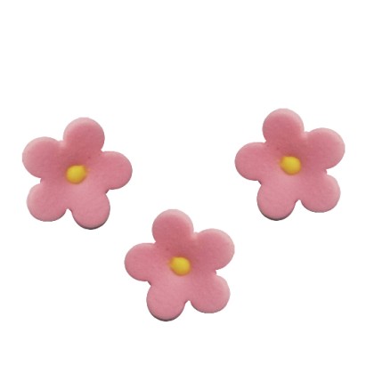 Комплект захарни цветлета - розови - 50бр