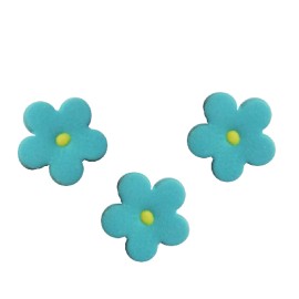Комплект захарни цветлета - сини - 50бр