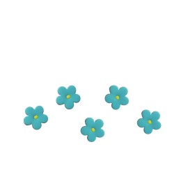 Комплект захарни цветлета малки - сини - 50бр