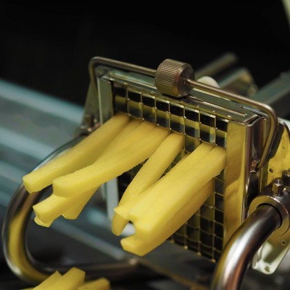 Резачка за пържени картофи - Хром + нож 8мм