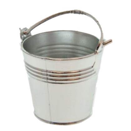 Опаковка сребърна кофа