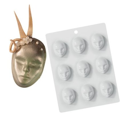 Форма за шоколадова отливка "Венецианска маска" 4