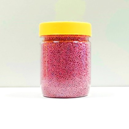 Захарна поръска "Топ-Топ перлен - Червен - 200гр"