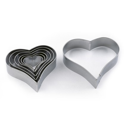 Комплект метални кутери Сърце 7 елемента