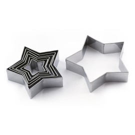 Комплект метални кутери Звезда 7 елемента
