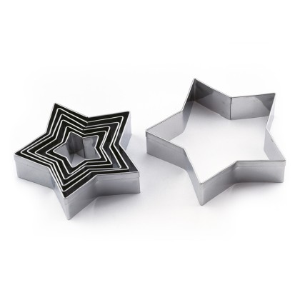 Комплект метални кутери Звезда 7 елемента