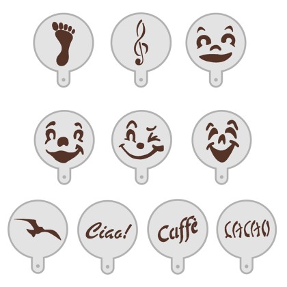 Комплект шаблони за декорация  "Бариста"