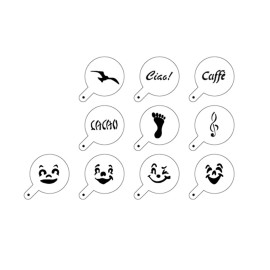 Комплект шаблони за декорация  "Бариста"