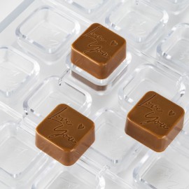 Поликарбонатна форма бонбон "Love you"