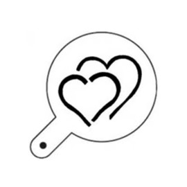 Шаблон за декорация  "Две сърца"