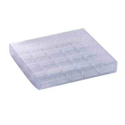 Прозрачна пластмасова кутия за бонбони