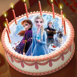 Готова фотодекорация кръгла "Frozen 3"