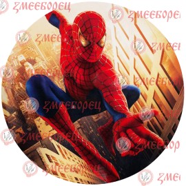 Готова фотодекорация кръгла "Spiderman 4"