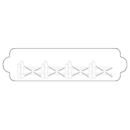 Шаблон за въздушна четка "Дървена ограда"