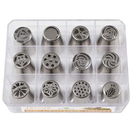 Комплект накрайници цвете - 12 бр.