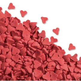 Захарна поръска "Сърца" - Червени - 250гр