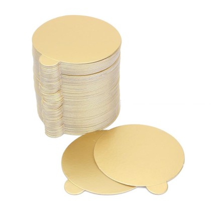 Позлатени подложки Ø9см - 100бр/пакет