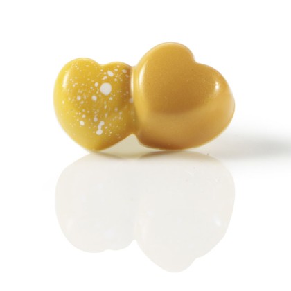 Поликарбонатна форма бонбон "Double Hearts"