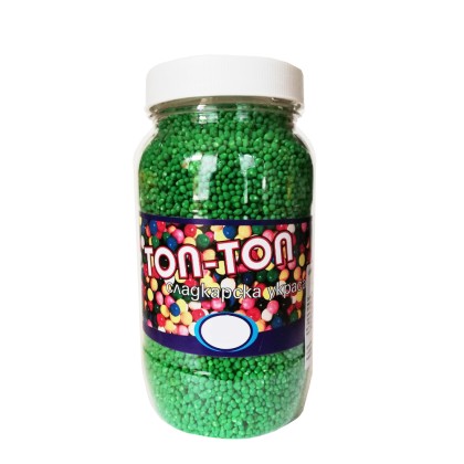 Захарна поръска "Топ-Топ" - Зелен - 400гр