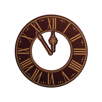 Напечатана форма за шоколад с трансфер "Часовник - 3 гнезда"