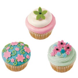 Комплект кутери с ежектор "Цветлета и листо" - 3 елемента