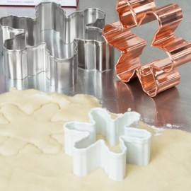 Комплект метални кутери "Снежинки" - 3 елемента