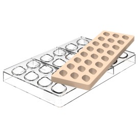 Комплект Силиконова и Тританиева форма "Kit Quenelle"