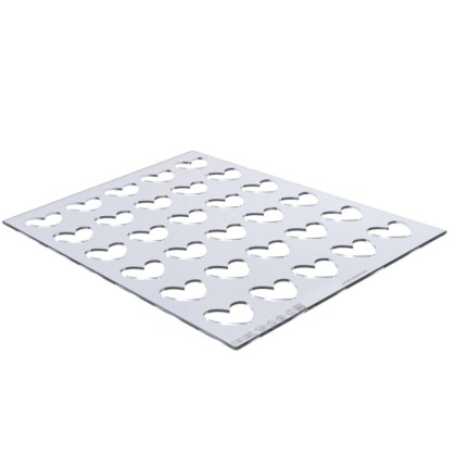 Шаблон за шоколадови отливки - сърце