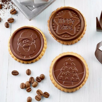 Силиконовa форма и кутер за коледни бисквити "Cookie xmas Slim"