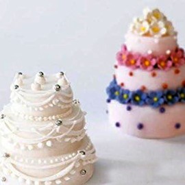 Силиконова форма - торта три етажа / кекс - SF148