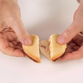 Комплект кутер за курабии Сърце със скрито писмо "FOR YOU"