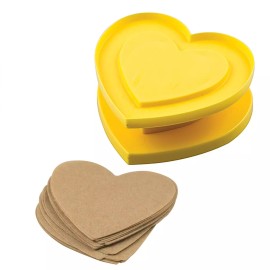 Комплект кутер за курабии Сърце със скрито писмо "FOR YOU"