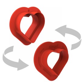 Силиконова форма Сърце "Heartix 85" + кутер