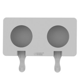 Силиконова форма за сладолед "GEL19B Round" кръгче - 2 гнезда