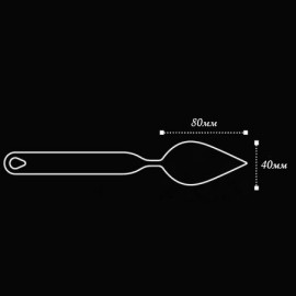 Инструмент за листо 80х40мм