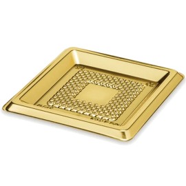 Златен поднос "Квадратен 12х12см" с капак
