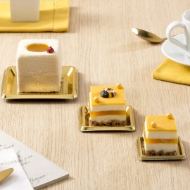 Златен поднос "Квадратен 12х12см" с капак