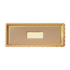 Златен поднос "Правоъгълен - 35х15см"