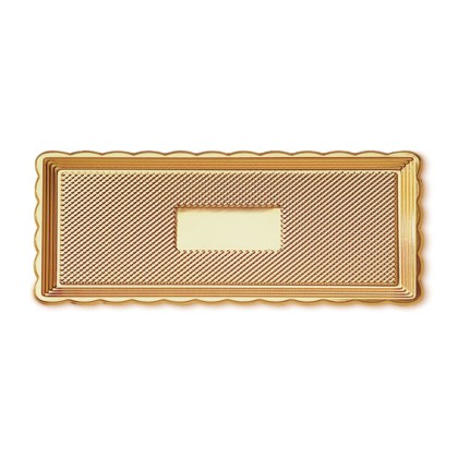 Златен поднос "Правоъгълен - 35х15см"