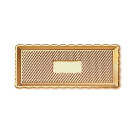 Златен поднос "Правоъгълен - 30х15см"