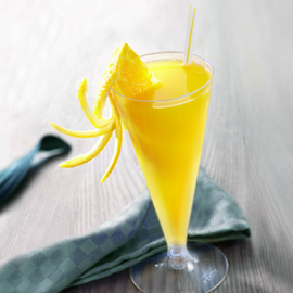 Прозрачна чаша със столче "Шампанско - 130мл"