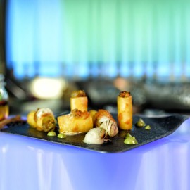 Поднос сив камък "24х24см"