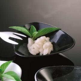 Черна чинийка "6,5х6,5см"