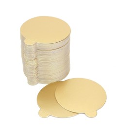 Позлатени подложки Ø8см - 100бр/пакет